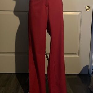 Women’s red Pants with black trim detail